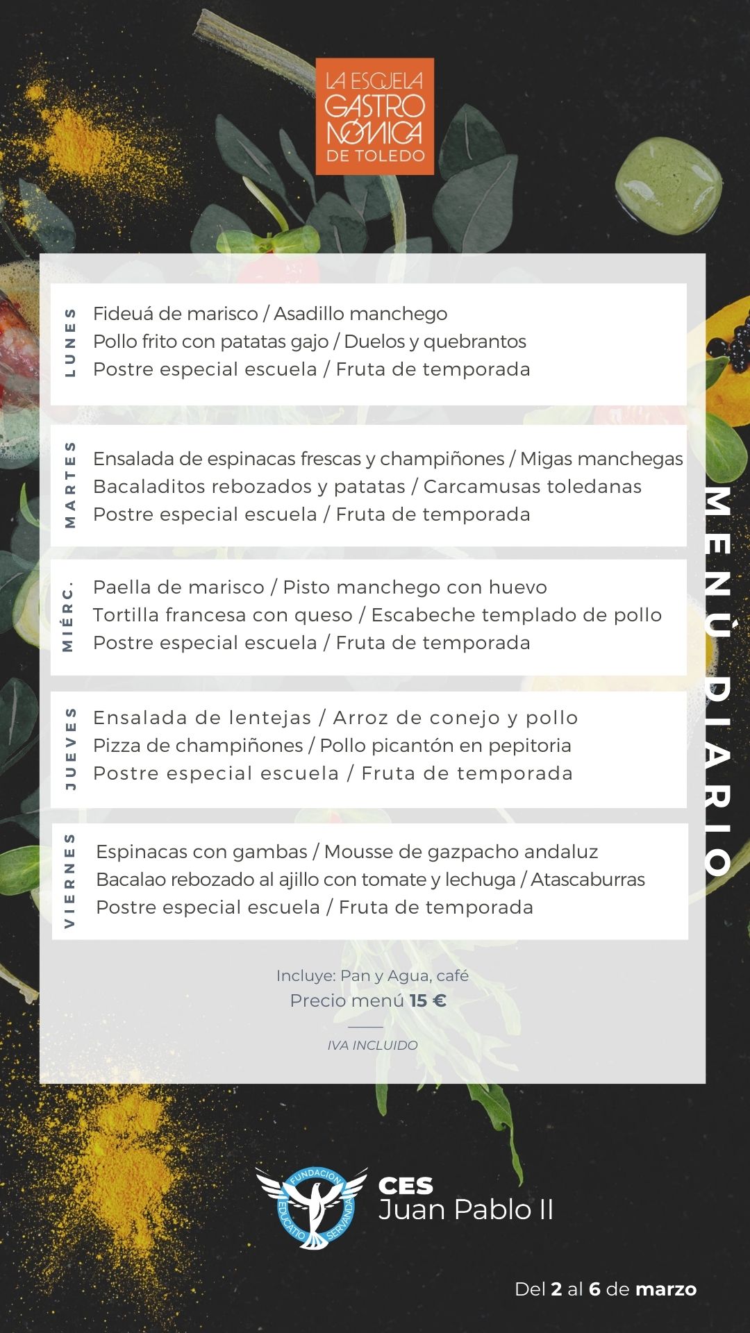 menú en toledo menú en toledo